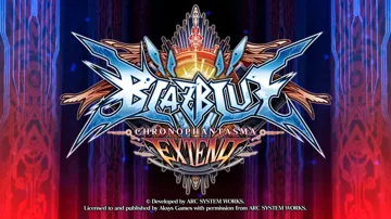 BlazBlue - Chrono Phantasma Extend (USA) screen shot title